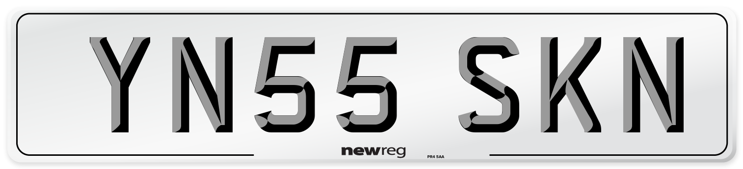 YN55 SKN Number Plate from New Reg